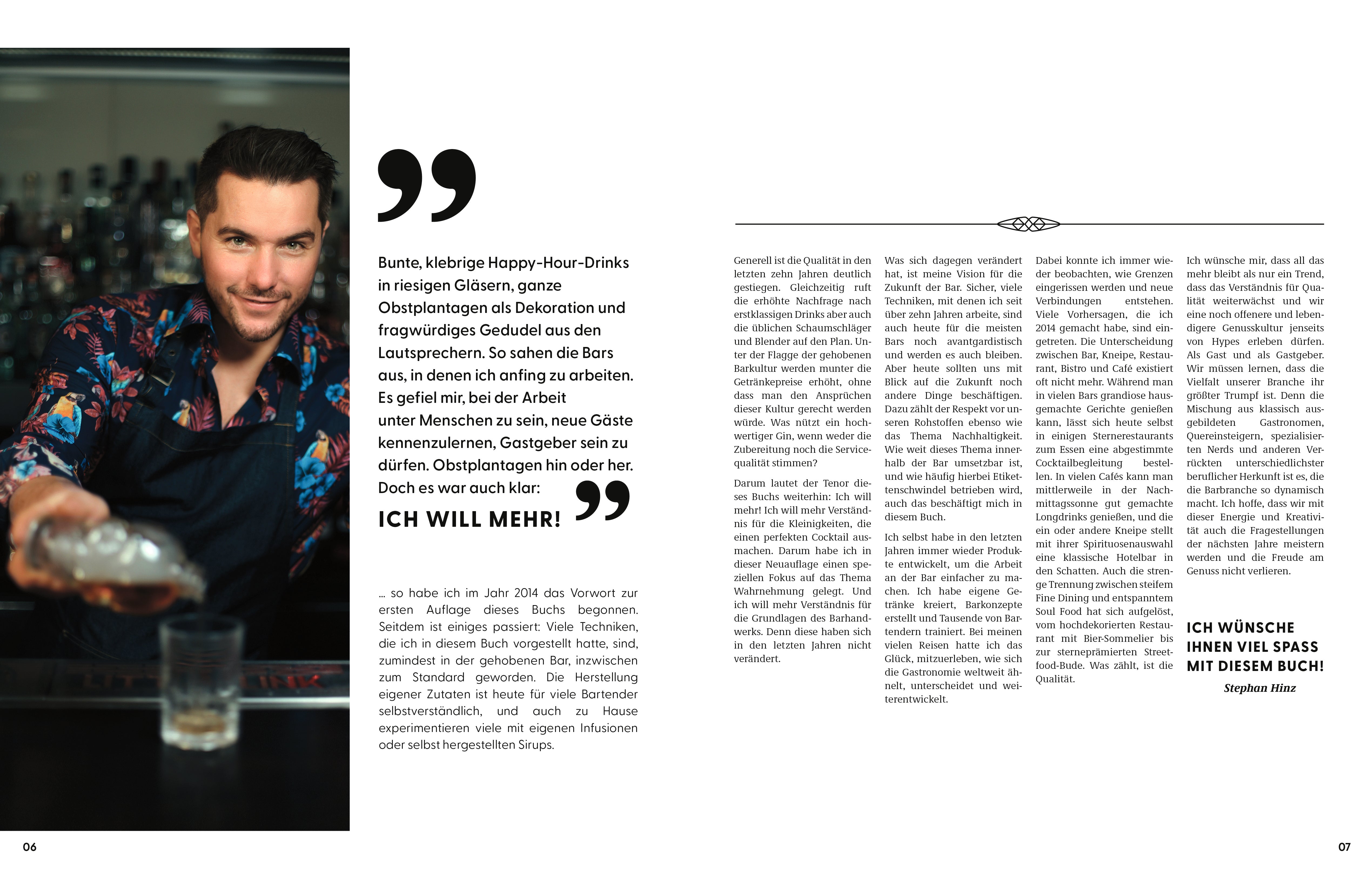 Das neue Buch von Bar-Ikone Stephan Hinz | Cocktailkunst – Die Zukunft der Bar | Handsigniert